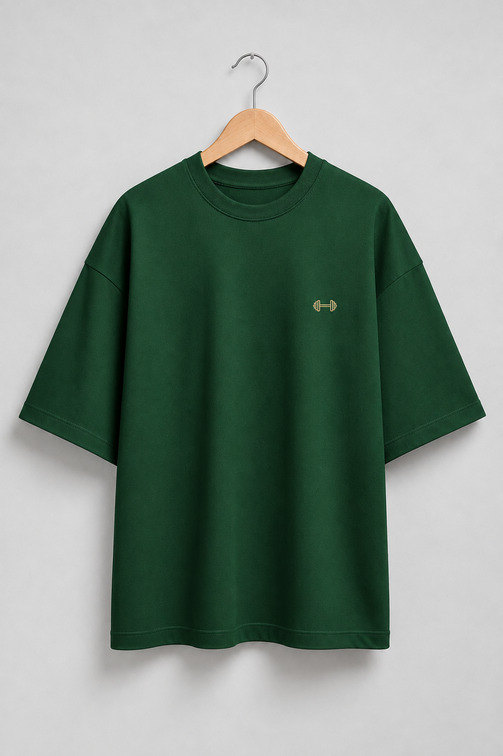 Heavy Lifting Club oversized T-shirt — Bottle Green, view 1