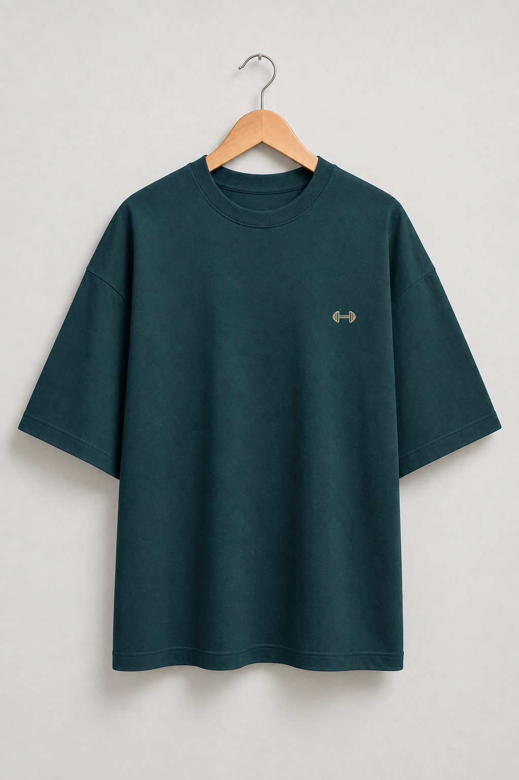 Heavy Lifting Club oversized T-shirt — Petrol Blue, view 1