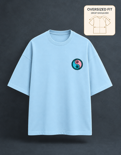 Kung Fu Panda oversized T-shirt — Baby Blue, view 3