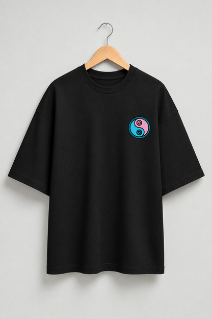 Kung Fu Panda oversized T-shirt — Black, view 1