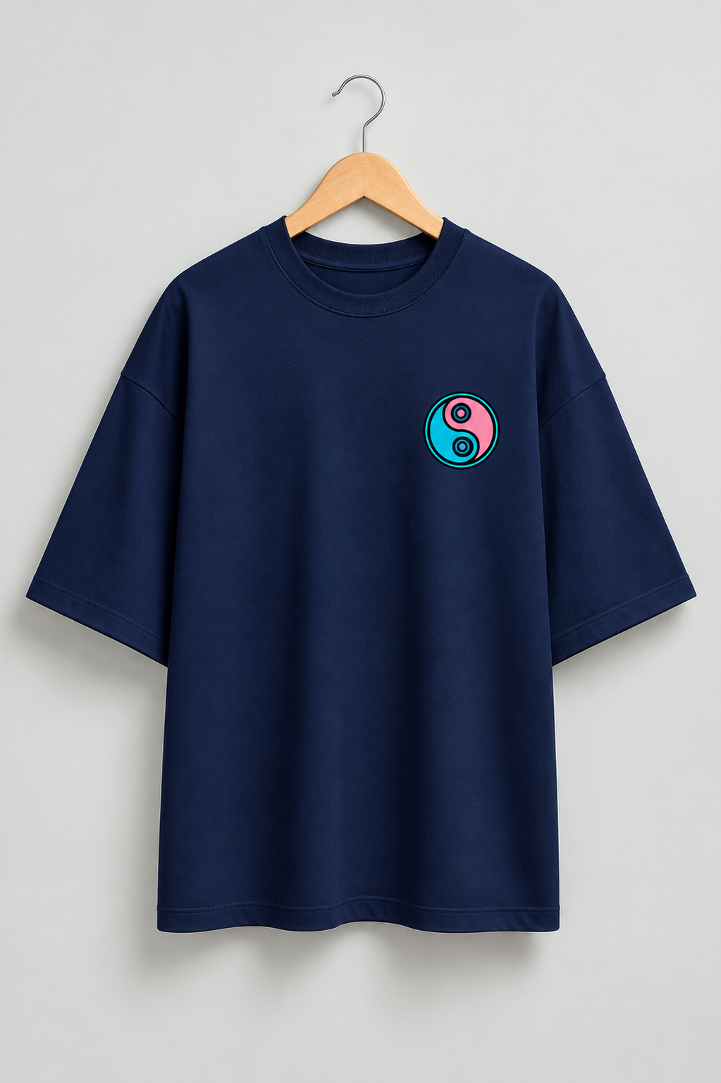 Kung Fu Panda oversized T-shirt — Navy Blue, view 1