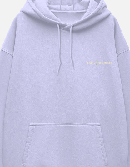 Unisex Oversized Hoodie — Lavender, pocket print
