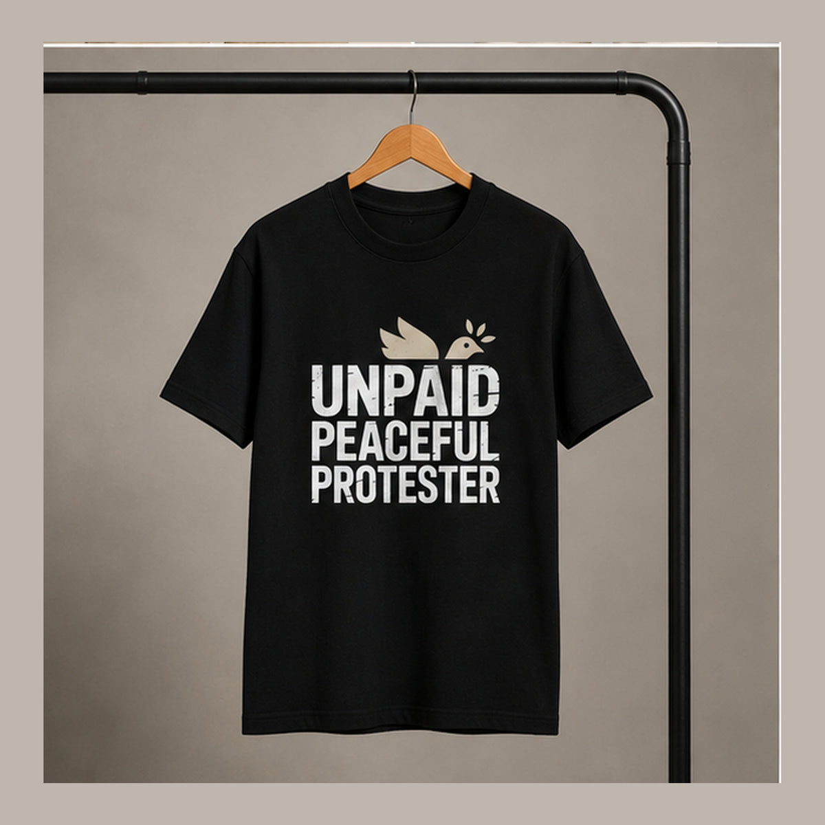 Unpaid Peaceful Protester Classic Crew T-Shirt