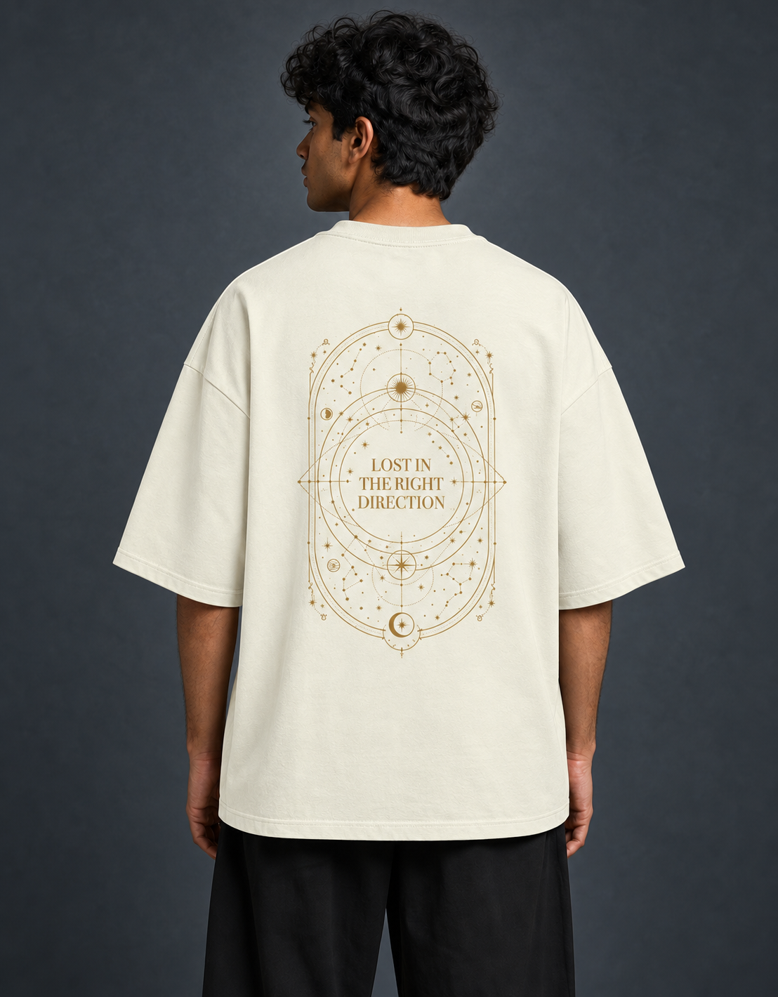 Lost in the Right Direction — Off White — model back