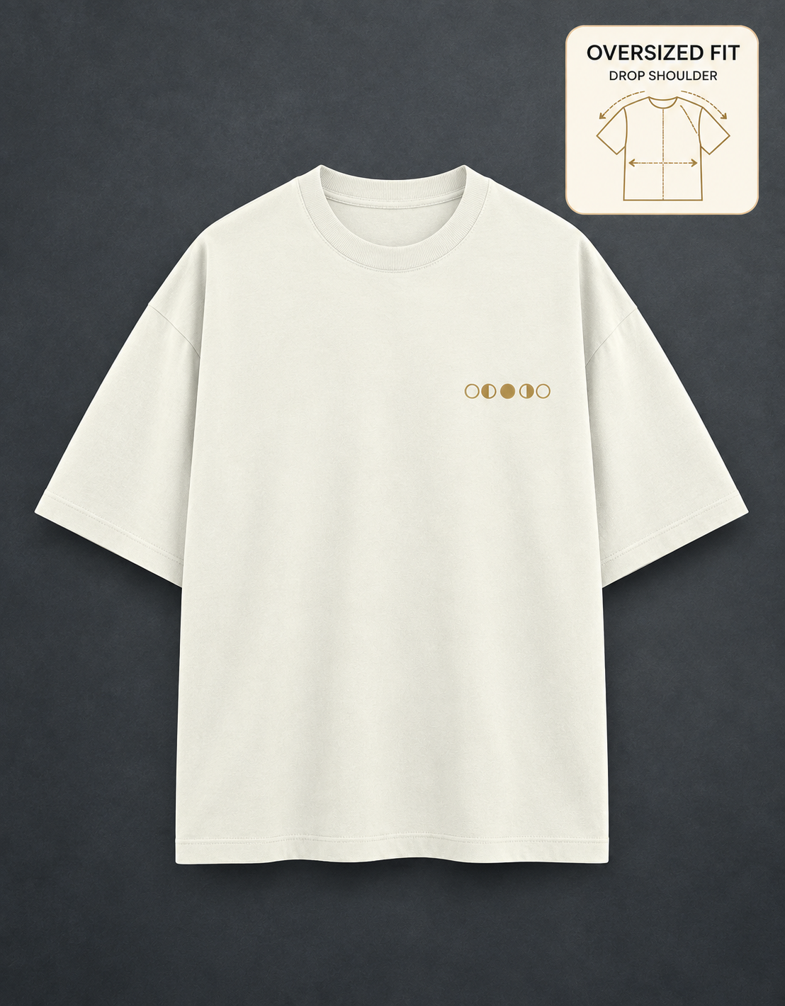 Lost in the Right Direction — Off White — oversized fit front